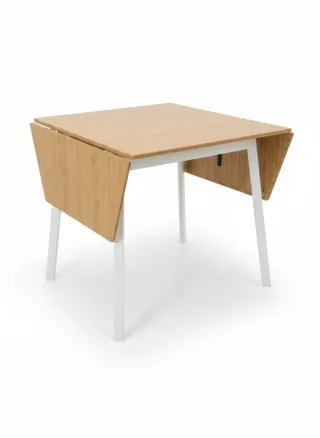 Mesa Comedor Plegable Madera patas de metal