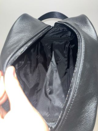 Set de viaje Hexagona negro sin estrenar de cuero