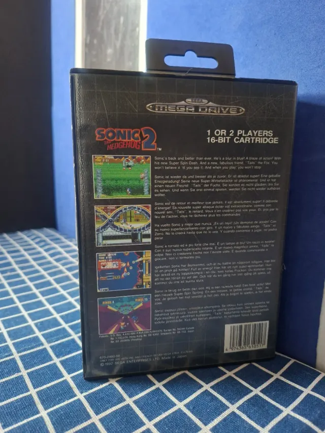MEGADRIVE SONIC 2 ORIGINAL COMPLETO