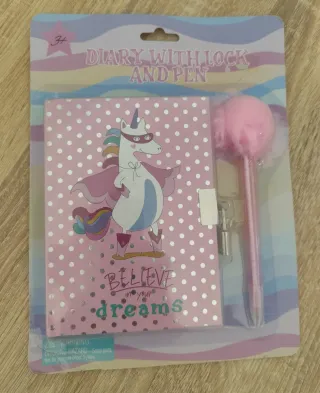 ‼️ NO NEGOCIABLE ‼️ Diario Unicornio con Candado y
