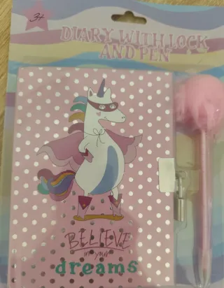 ‼️ NO NEGOCIABLE ‼️ Diario Unicornio con Candado y