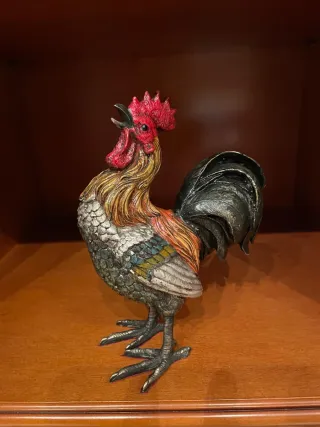 Gallo decorativo metal