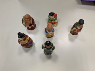 Set 6 Figuras Muñecas Matrioska China/Japonesa