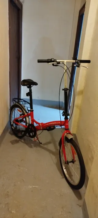 Bicicleta Plegable Roja