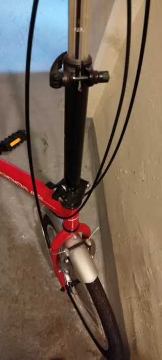 Bicicleta Plegable Roja