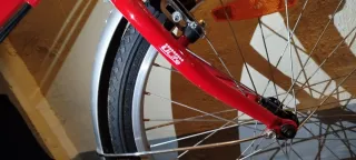 Bicicleta Plegable Roja