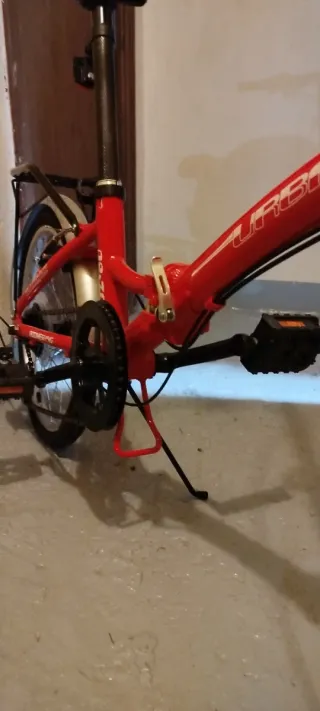 Bicicleta Plegable Roja