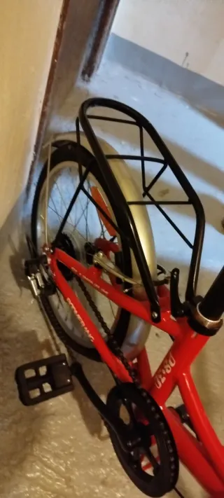 Bicicleta Plegable Roja