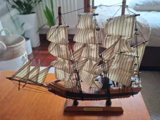 Maqueta Velero Barca da Pessa Madera