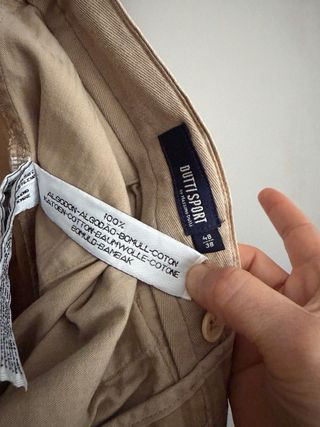 Pantalones Massimo Dutti Negros Beige