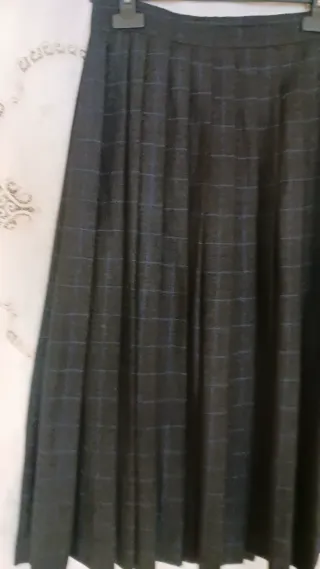 Gonna vintage pura lana  tartan