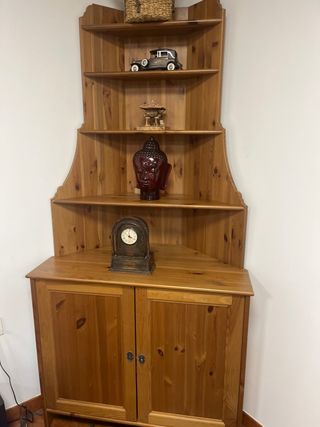 Mueble salon  de madera rústico