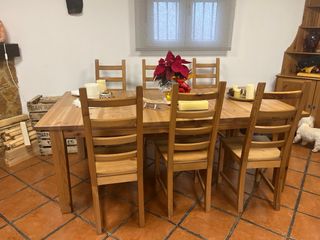 Mueble salon  de madera rústico