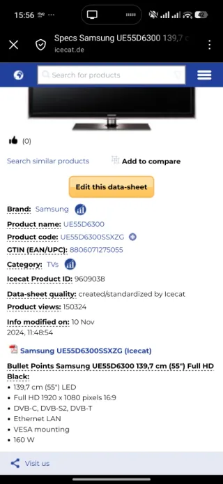 Samsung TV 55 (139,7cm)