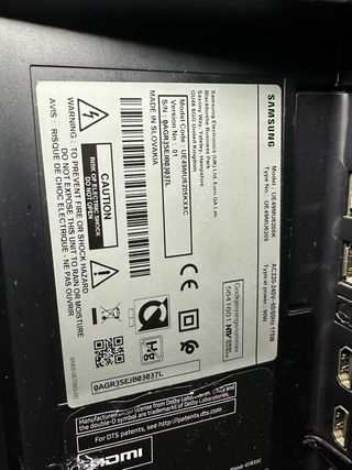 TV Samsung 49” 4K Curva UE49MU6205K (Piezas)