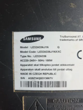 Despiece TV Samsung LE32A336J1N