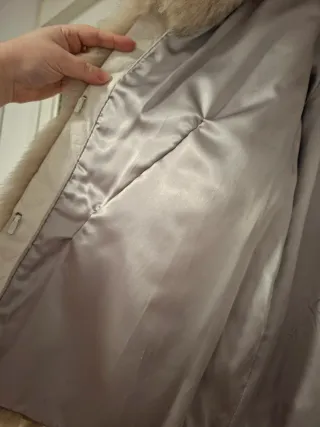 Abrigo de zorro blanco artico