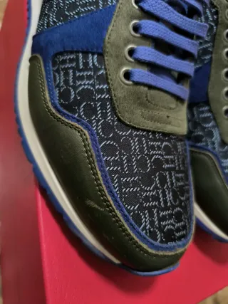 Botines Carolina Herrera Hombre Azul/Verde