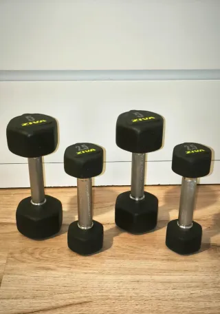 Mancuernas hexagonales ZIVA 5 kg (2 unidades)