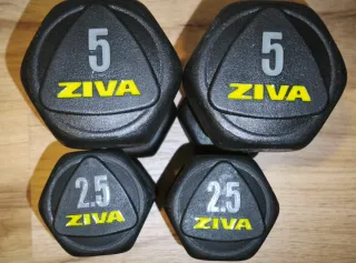 Mancuernas hexagonales ZIVA 5 kg (2 unidades)
