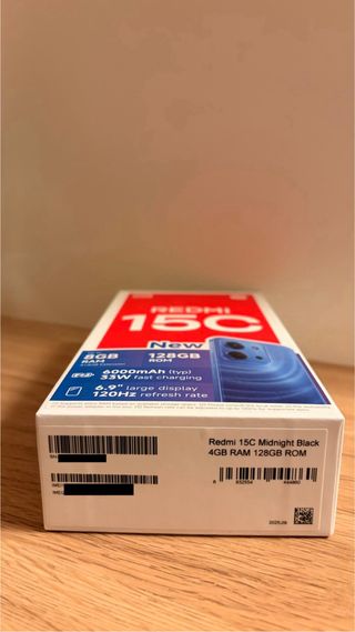 Xiaomi Redmi 15C 128GB Midnight Black Precintado