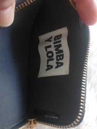 Monedero tarjetero Bimba y Lola piel negro
