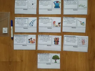 Juego de problemas matemáticos