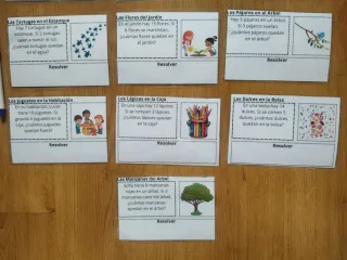 Juego de problemas matemáticos