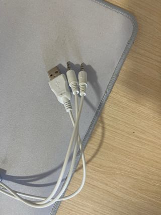 Tastiera e Cuffie Grigio/Bianco