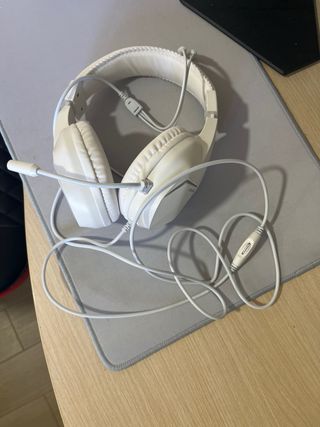 Tastiera e Cuffie Grigio/Bianco