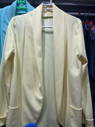 Blazer Talla 38 Amarillo y Turquesa