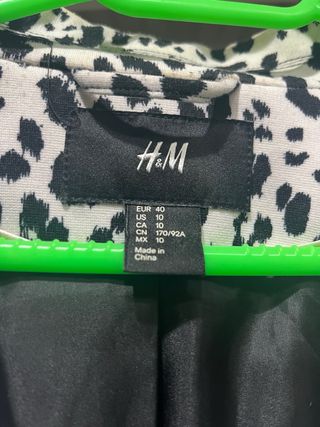 Blazer Talla 38 Amarillo y Turquesa