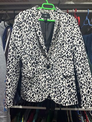 Blazer Talla 38 Amarillo y Turquesa