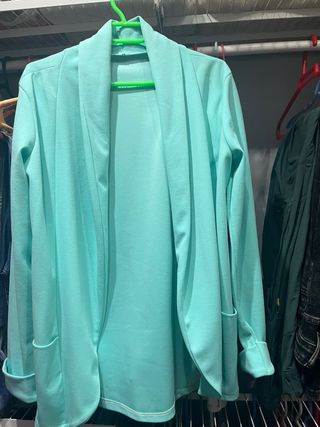 Blazer Talla 38 Amarillo y Turquesa