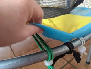 Cama elástica 106cm con red de seguridad.