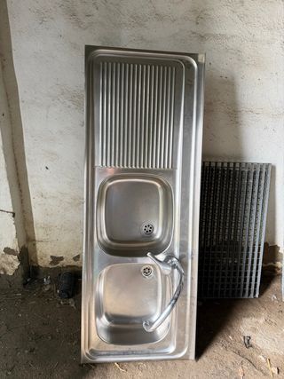 Fregadero doble acero inoxidable