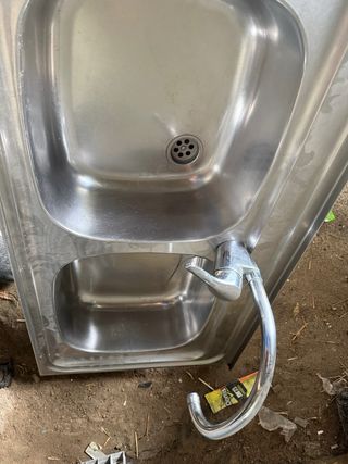 Fregadero doble acero inoxidable