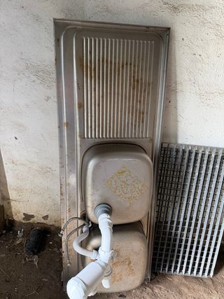 Fregadero doble acero inoxidable