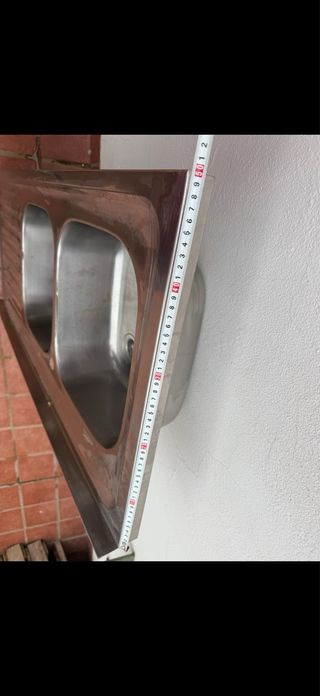 Fregadero doble acero inoxidable