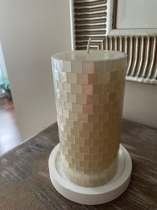 Portacandela Maison du Monde con candela