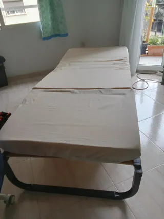 Puff Cama Plegable Gris