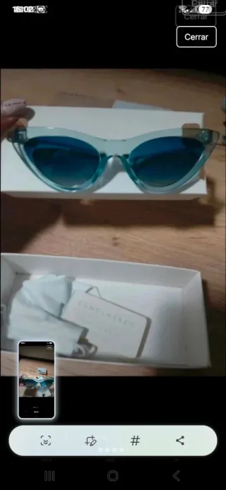 Gafas de sol mujer azul/teal