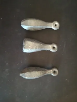 Conjunto de 3 pesas de pesca