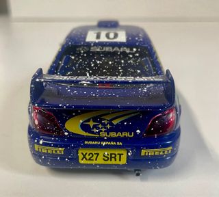 Scalextric Subaru Impreza efecto nieve Makinen.