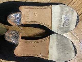 Zapatos de flamenco ante negro