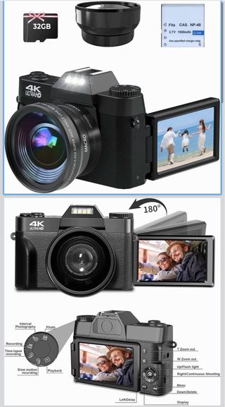 Cámara Digital CCN 4K 56MP Zoom 16X