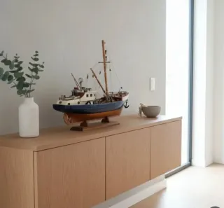 Maqueta Barco Madera Detallado