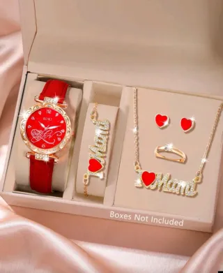 Conjunto de Joyas mama: Reloj, Collar, Pendientes