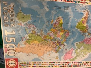 Puzzle Educa 1500 Piezas Mapa Mundo