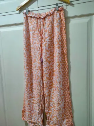 WOMEN'S SECRET - Pantalones fluidos naranjas